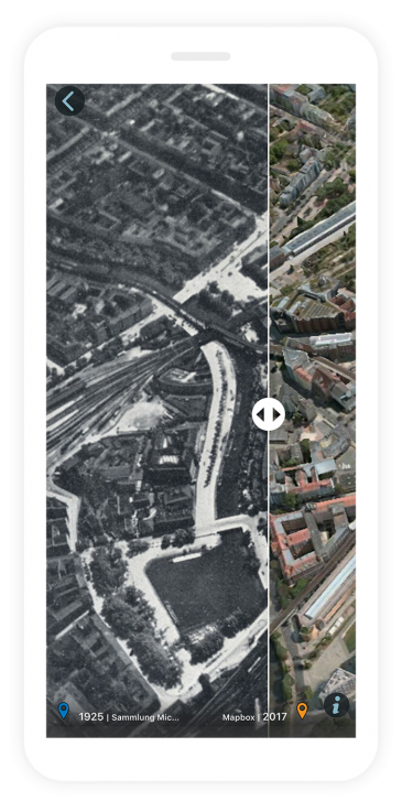 Screenshot of the Berlin History app